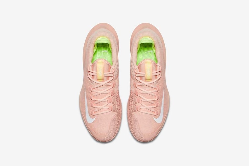 nikecourt nike air zoom zero peach tennis us open pastel