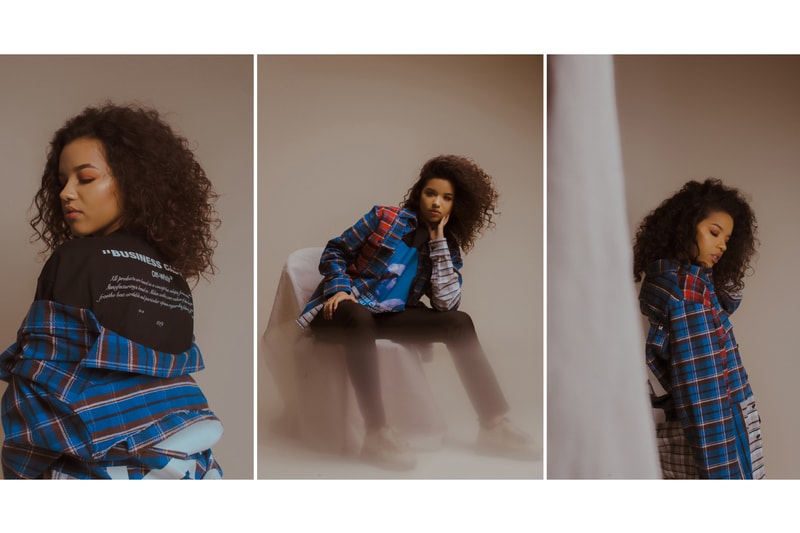 Off-White Fall/Winter 2018 Collection Editorial Check Reconstructed Shirt Multicolor