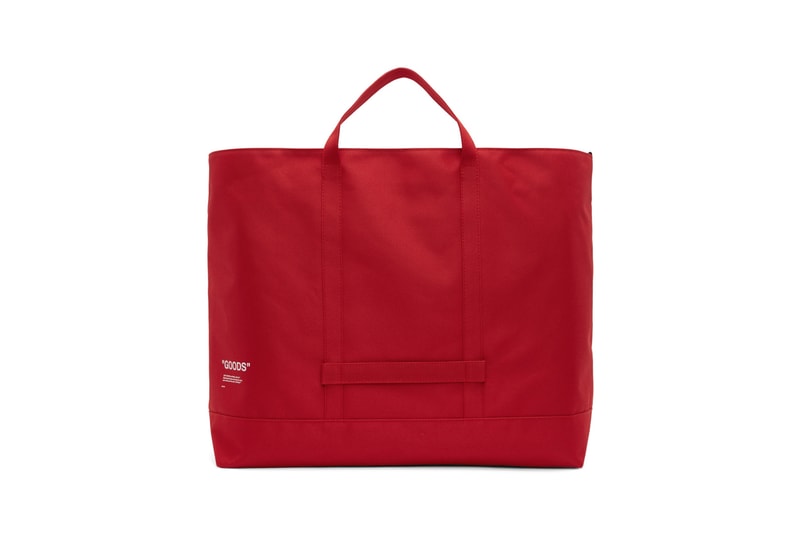 Off-White Quote Tote Red