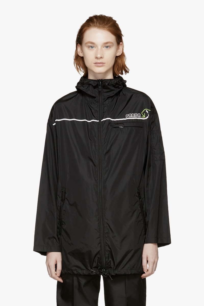 Prada Retro Sport Nylon Jacket Black Fall Winter 2018