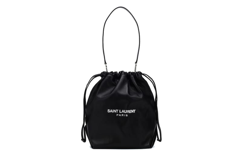 Saint Laurent's Logo Bucket Bag Is for the Minimalist