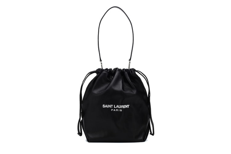 Saint Laurent's Logo Bucket Bag Is for the Minimalist