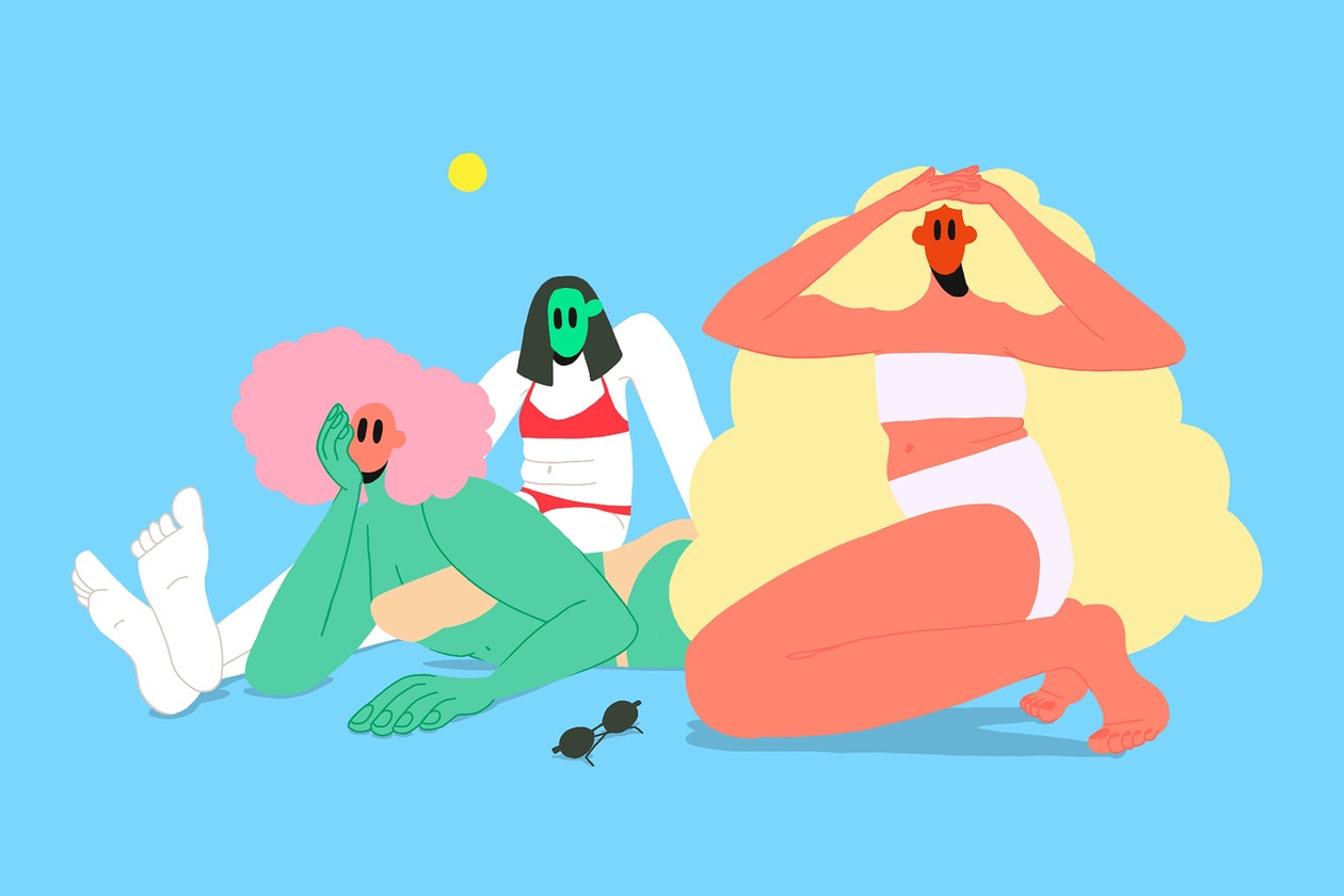 Summer Bod Body Diversity Positivity Beach Self Love Anxiety Image Illustration Swimsuit Bikini