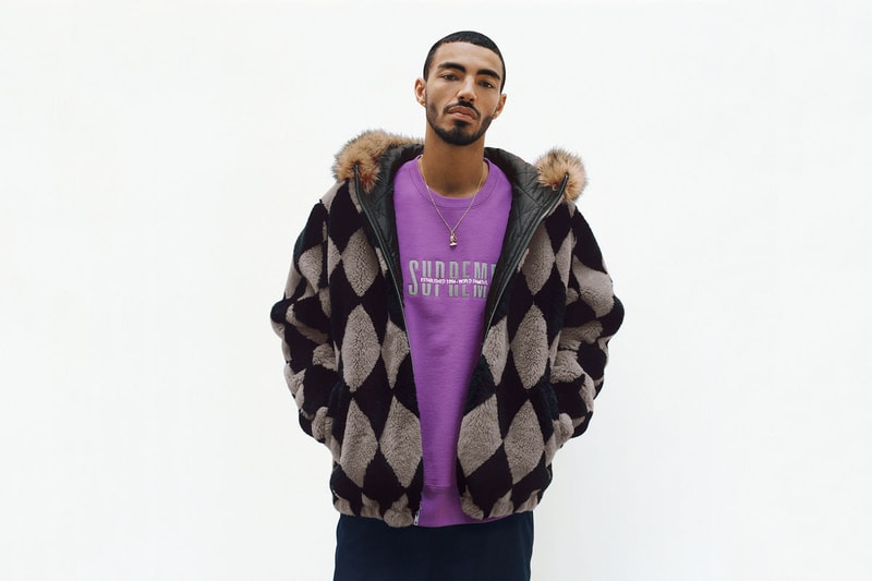 Supreme Fall/Winter 2018 Lookbook Fur Jacket Tan Brown
