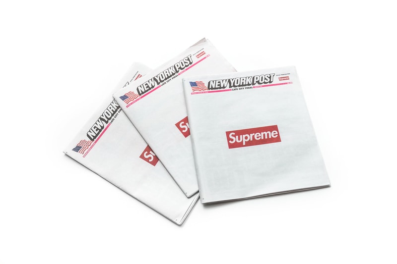 Supreme The New York Post Fall Winter 2018