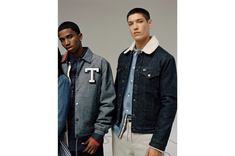 Tommy Jeans Fall/Winter 2018 Campaign Christian Combs Aaron Unknown Denim Coach Jacket Blue