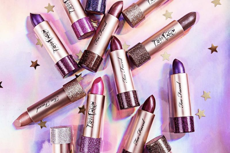 Too Faced's Glittery Lipsticks Are the Ultimate '90s Beauty Throwback