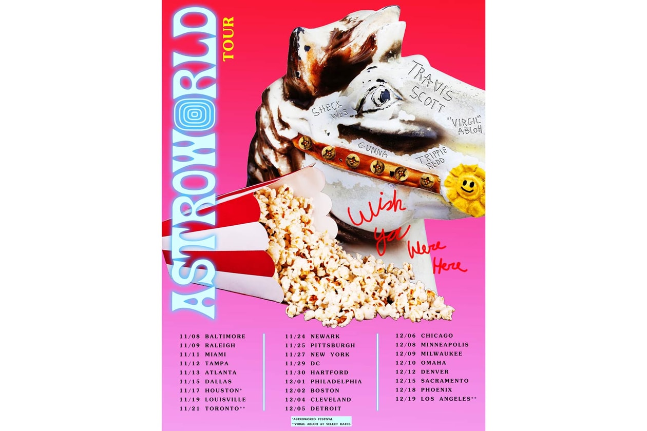 Travis Scott Astroworld Tour Dates