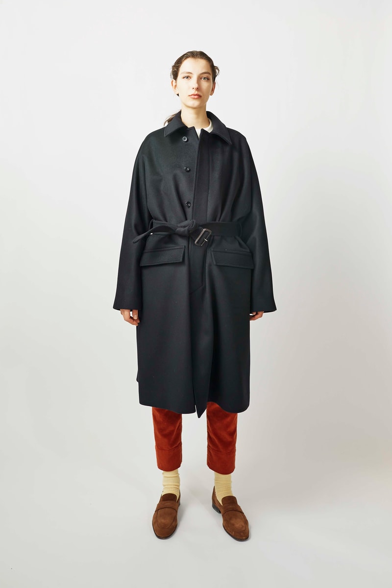 undecorated Fall/Winter 2018 Lookbook Coat Black Trousers Maroon