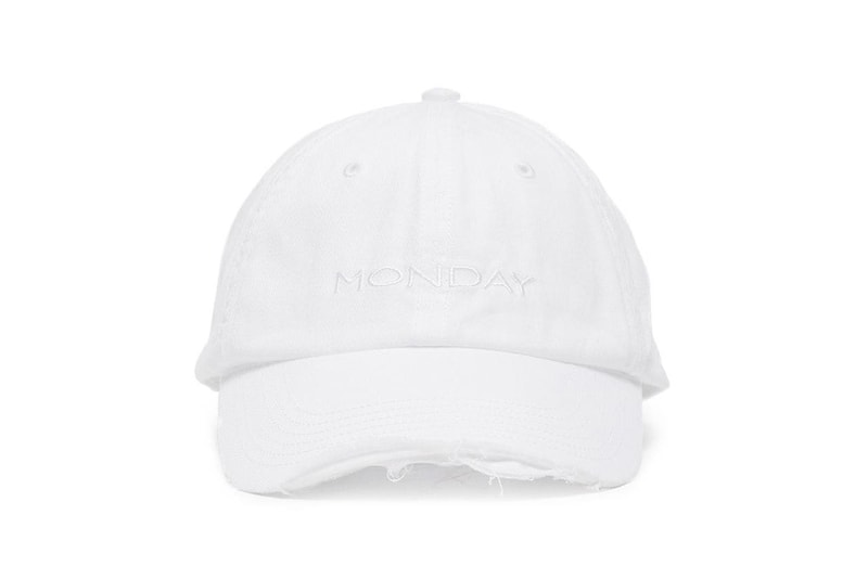 Vetements Weekday Embroidered Baseball Caps Monday Tuesday Wednesday Thursday