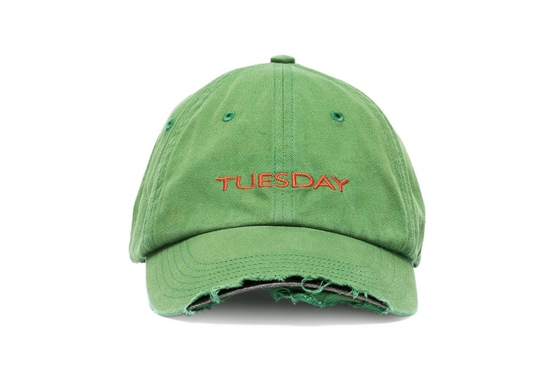 Vetements Weekday Embroidered Baseball Caps Monday Tuesday Wednesday Thursday