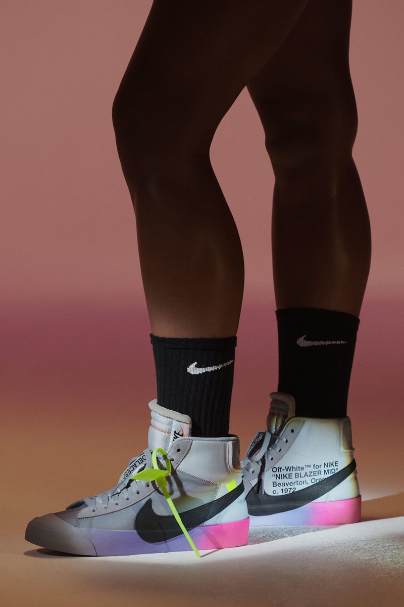 Virgil Abloh Serena Williams Off-White Nike QUEEN Collection Blazer Mid SW Grey Pink