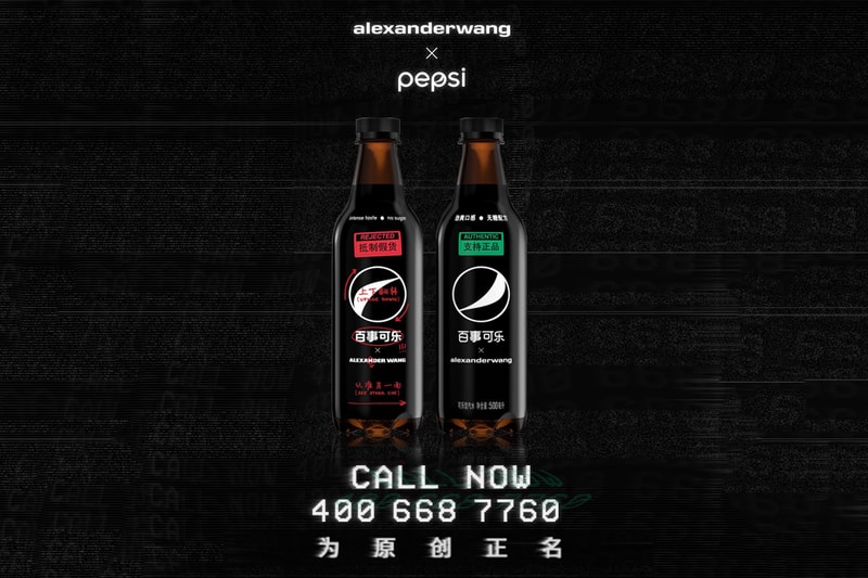 Alexander Wang Partners With Pepsi Black Soda Can Exclusive Limited Edition Design