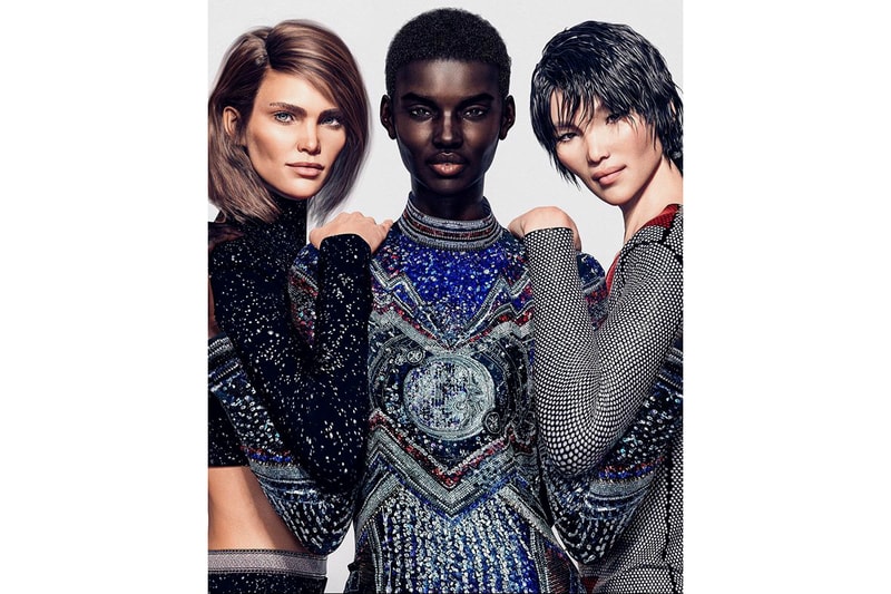 Balmain Fall/Winter 2018 Campaign Shudu Margot Zhi