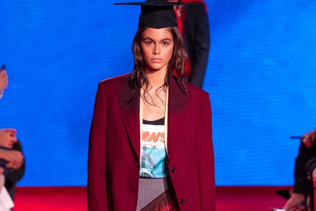 CALVIN KLEIN 205W39NYC's SS19 Show Had 'Jaws,' Graduation Caps and Everything In-Between