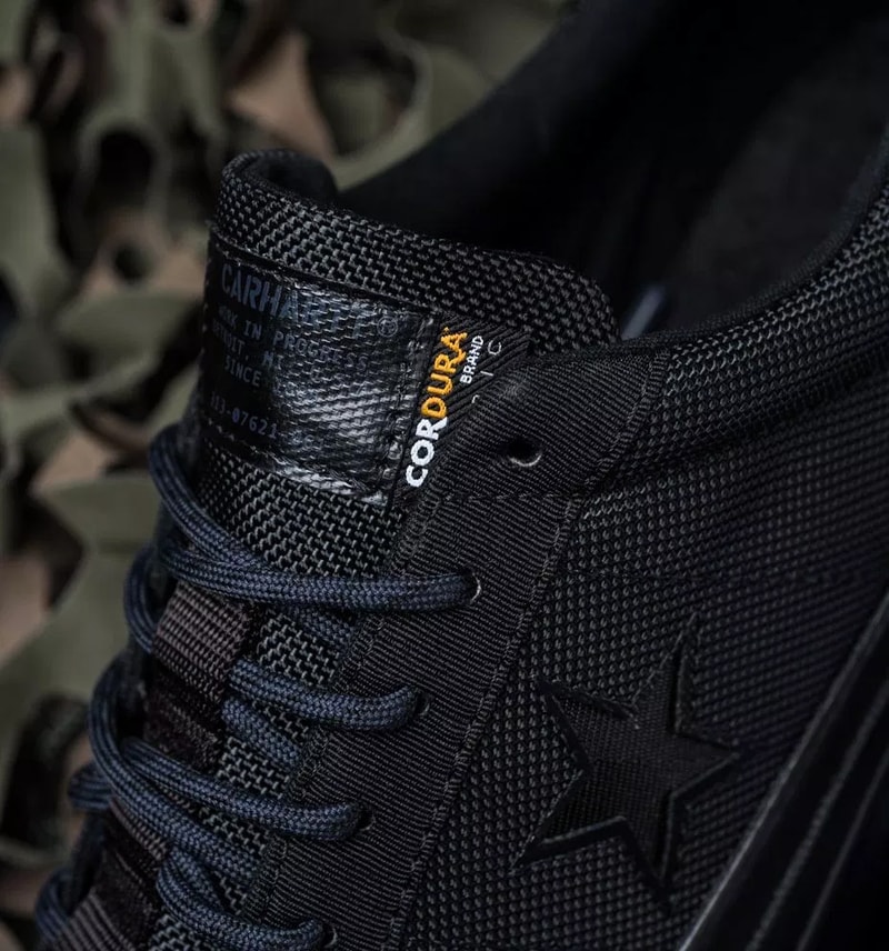 carhartt wip converse one star ox collab collection military green white black