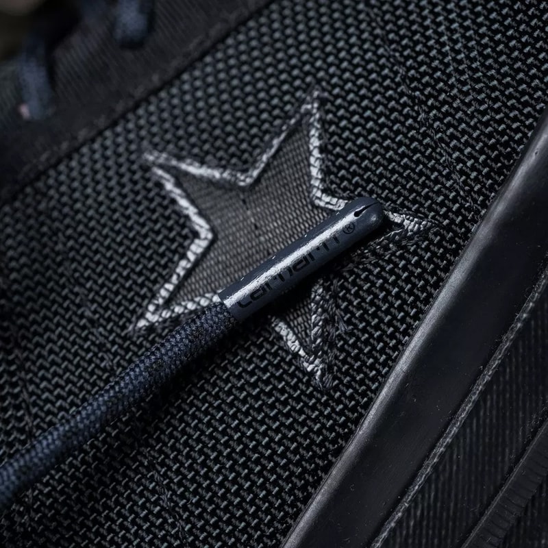 carhartt wip converse one star ox collab collection military green white black