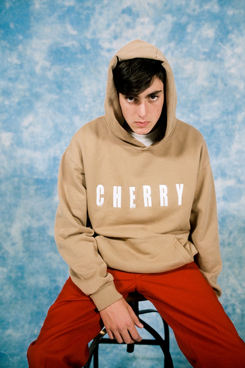 Cherry Los Angeles ADHD Collection Lookbook Logo Hoodie Tan