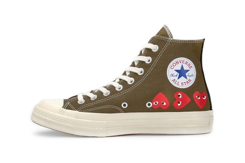COMME des GARCONS x Converse All Star High Top Khaki