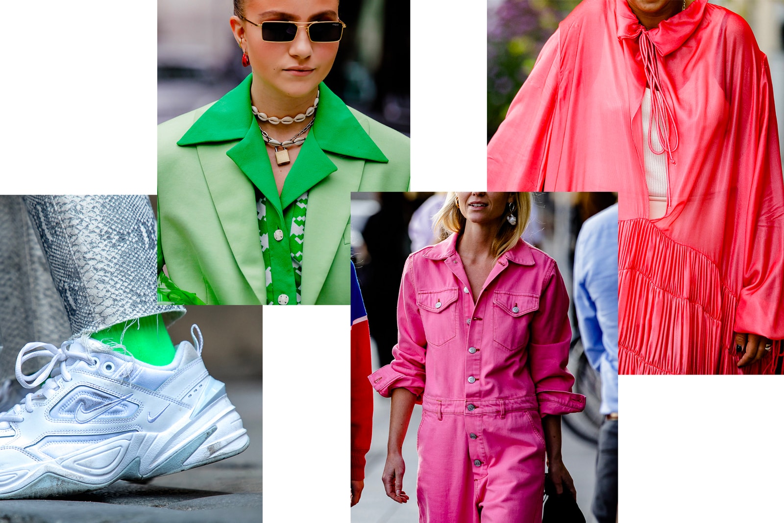Street Style Trends Fall Winter 2018 Oslo Fashion Week Pink Denim Suit Blazer Boots