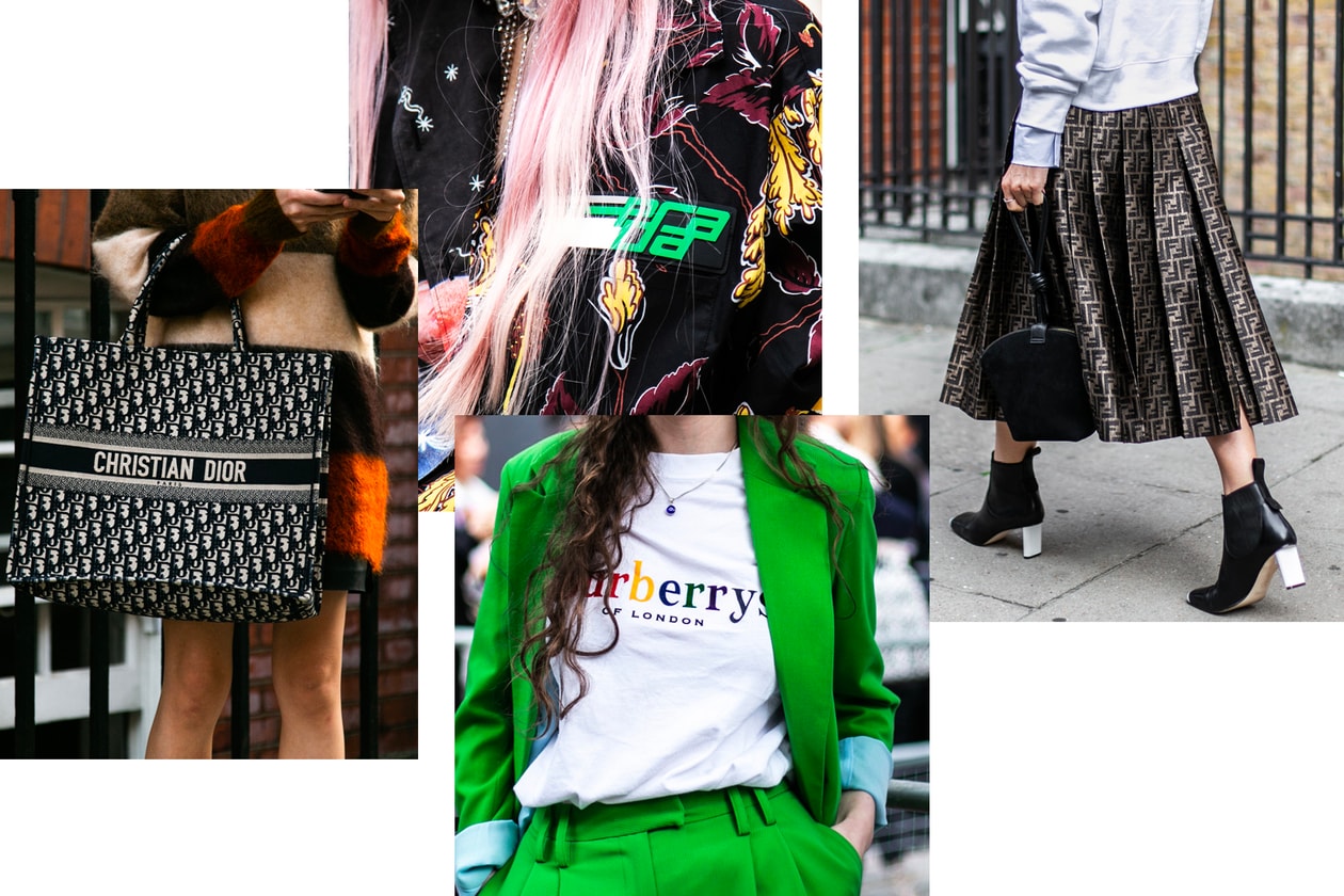 Fendi Fila Logo Fanny Pack Belt Bag London Fashion Week Spring Summer 2019 Street Style