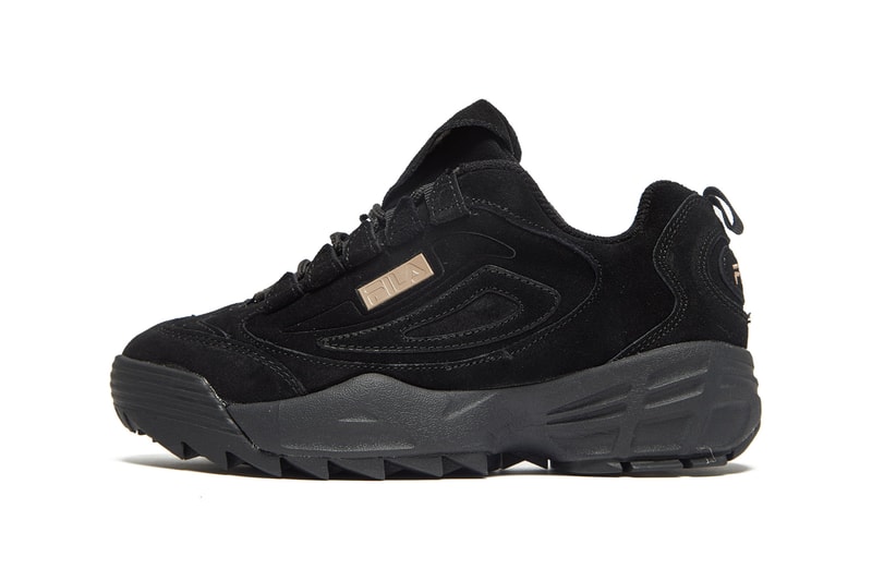 FILA Disruptor 3 Black Suede Rose Gold JD Sports