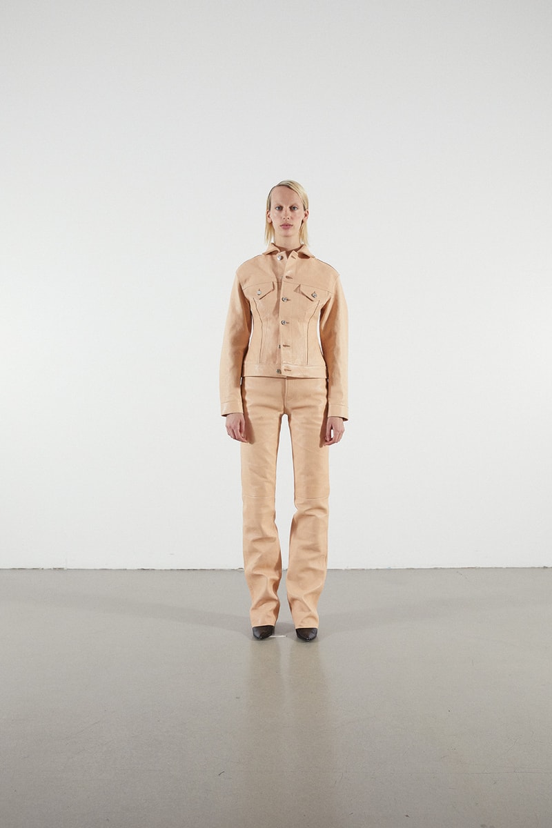 Helmut Lang Jeans Under Construction Capsule Lookbook Leather Pants Jacket Tan