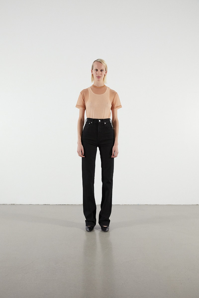 Helmut Lang Jeans Under Construction Capsule Lookbook Shirt Tan Denim Black
