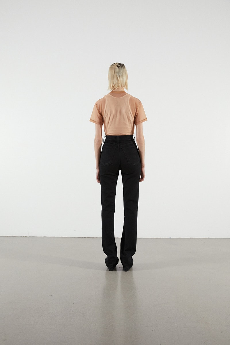 Helmut Lang Jeans Under Construction Capsule Lookbook Shirt Tan Denim Black