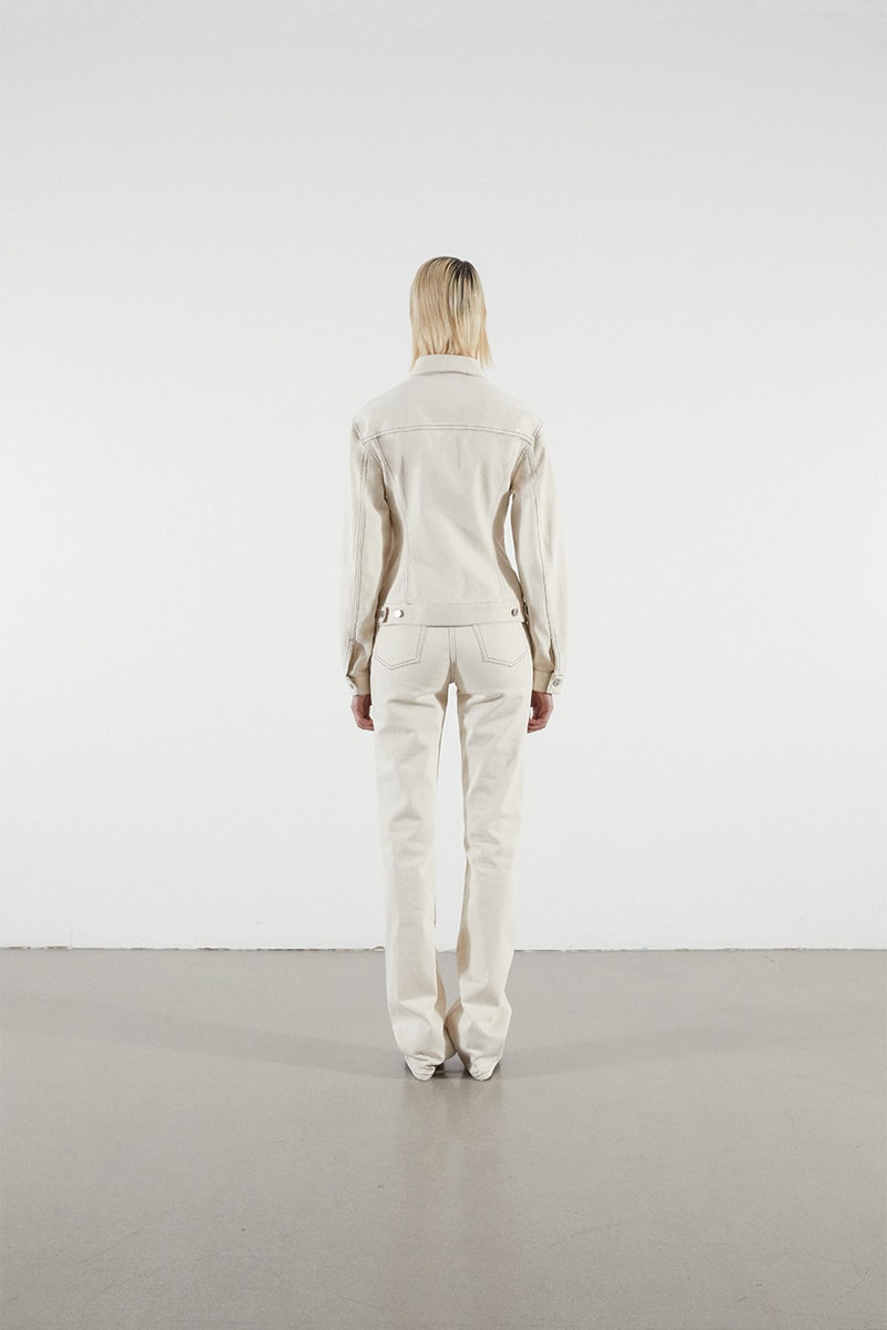 Helmut Lang Jeans Under Construction Capsule Lookbook Denim Jacket Pants Cream