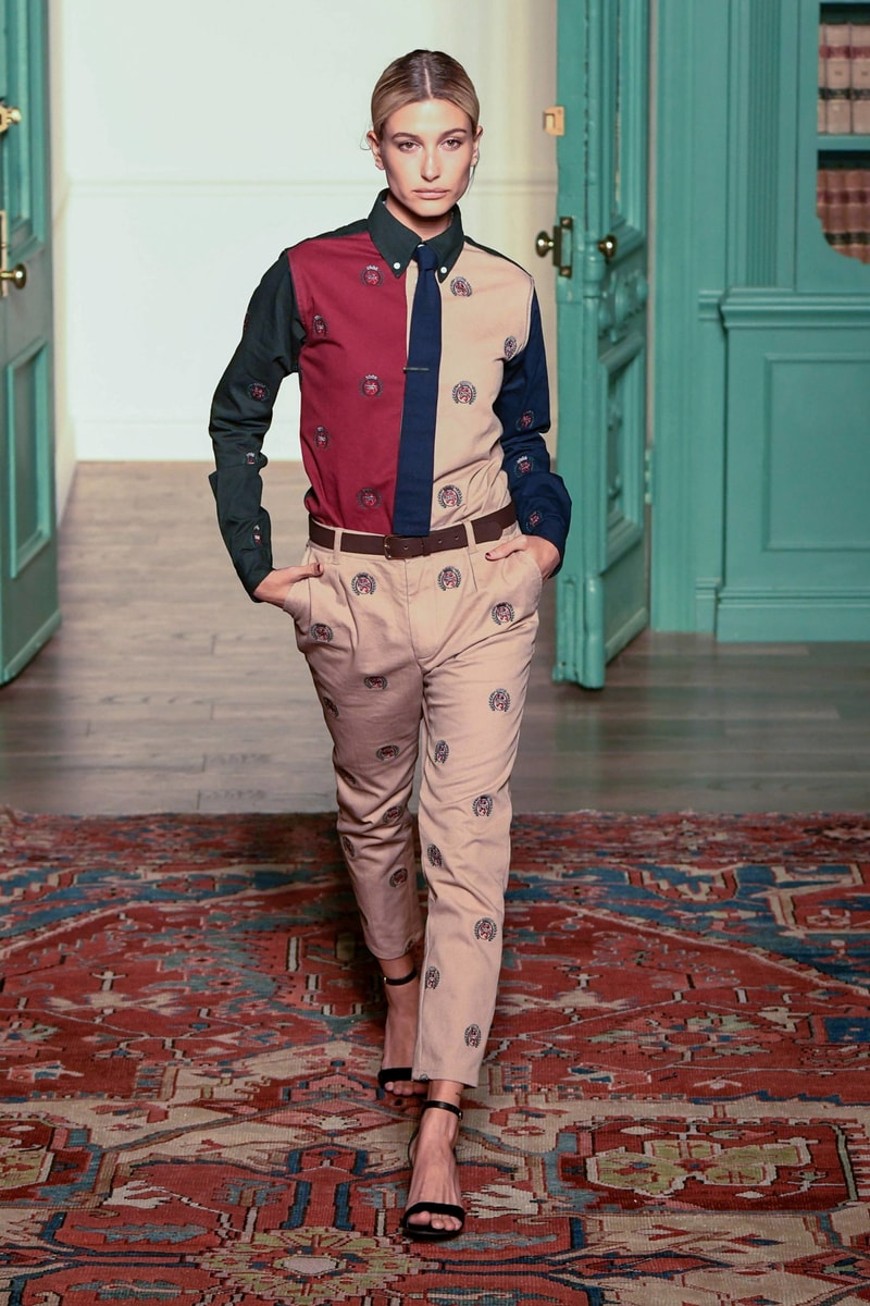 KITH 2018 Fall Winter NYFW New York Fashion Week Tommy Hilfiger Collared Shirt Pants Khaki Navy Maroon