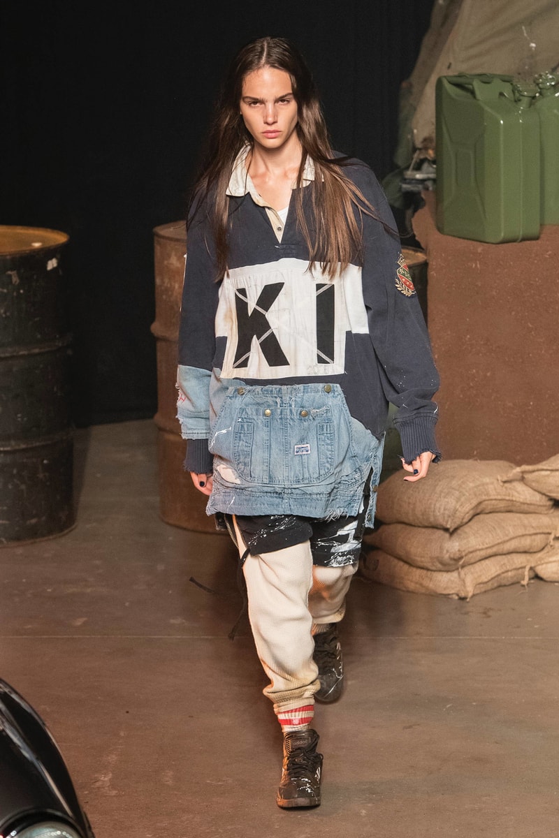 KITH 2018 Fall Winter NYFW New York Fashion Week Greg Lauren Shirt Blue Grey Pants Khaki