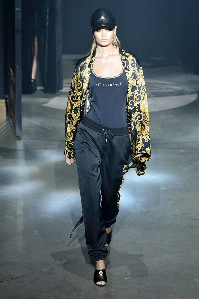 KITH 2018 Fall Winter NYFW New York Fashion Week Versace Top Sweatpants Black