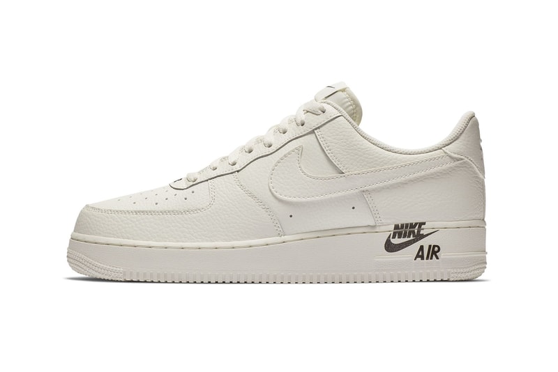 Nike Air Force 1 Logo Stamp Sneaker Sail White Team Red