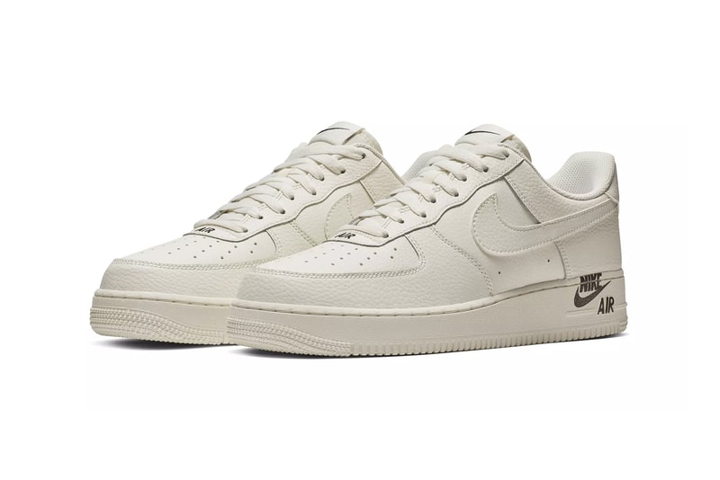 Nike Air Force 1 Logo Stamp Sneaker Sail White Team Red