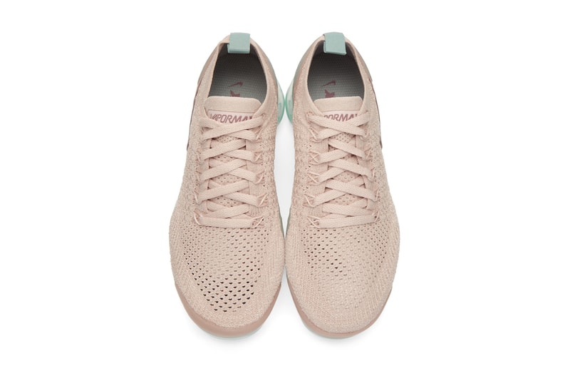 Nike Air VaporMax Flyknit 2.0 "Particle Beige" Pink Blue Ice Sneaker Sleek Trainer Crep Shoe