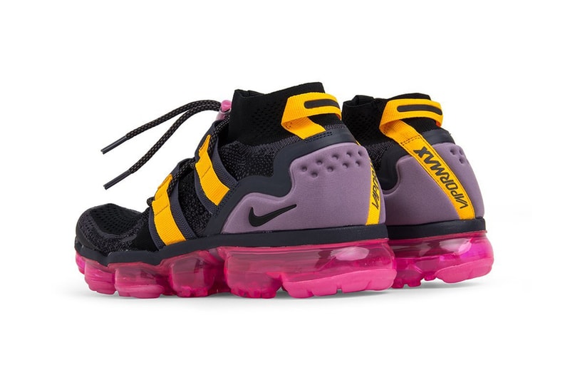 Nike Air VaporMax Flyknit Utility Black Gridiron Pink Blast