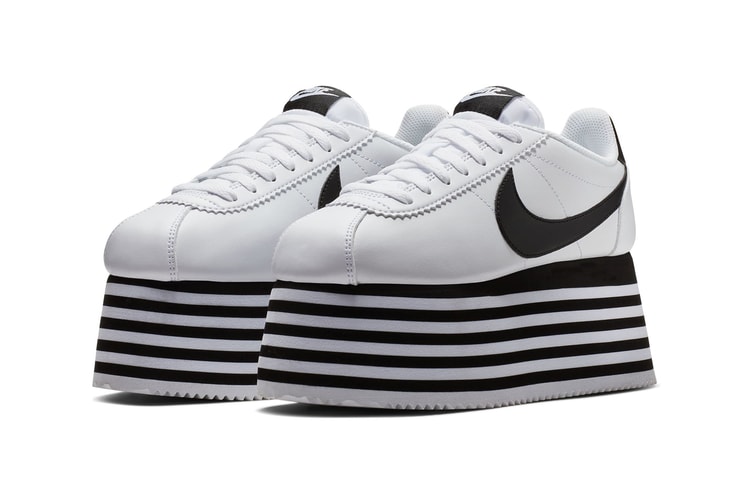 COMME des GARÇONS x Nike's Cortez Platform Sneakers Are Available Online Now