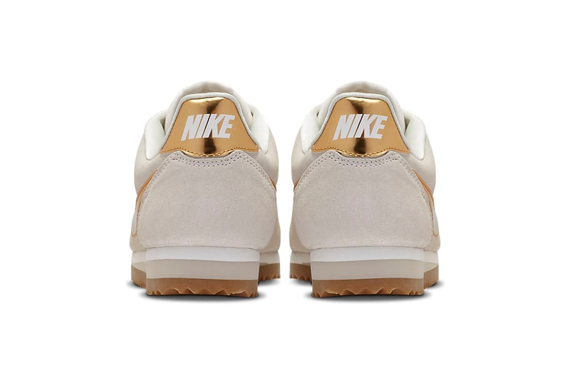 Nike Cortez Phantom Suede Metallic Gold Swoosh