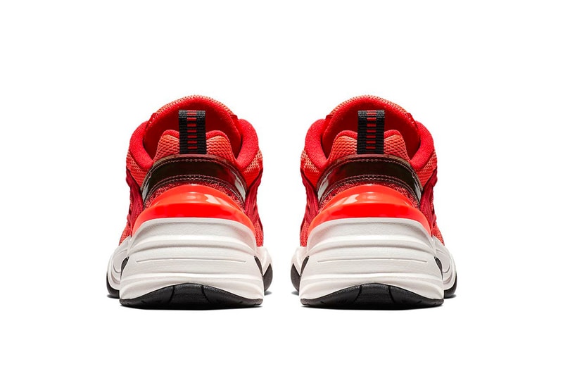 Nike M2K Tekno Arrives in "Red Suede" Chunky Dad Shoe Sneaker