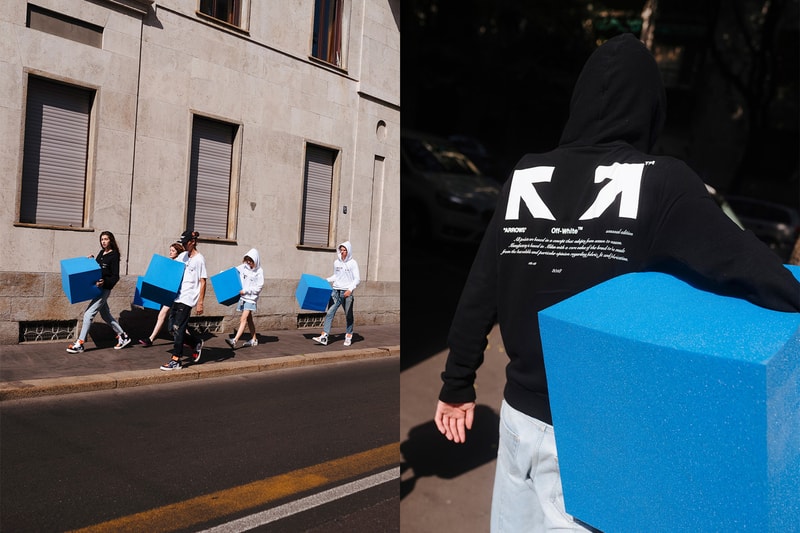 Off-White For All Collection Second Lookbook Arrow Hoodie Black T-shirts White