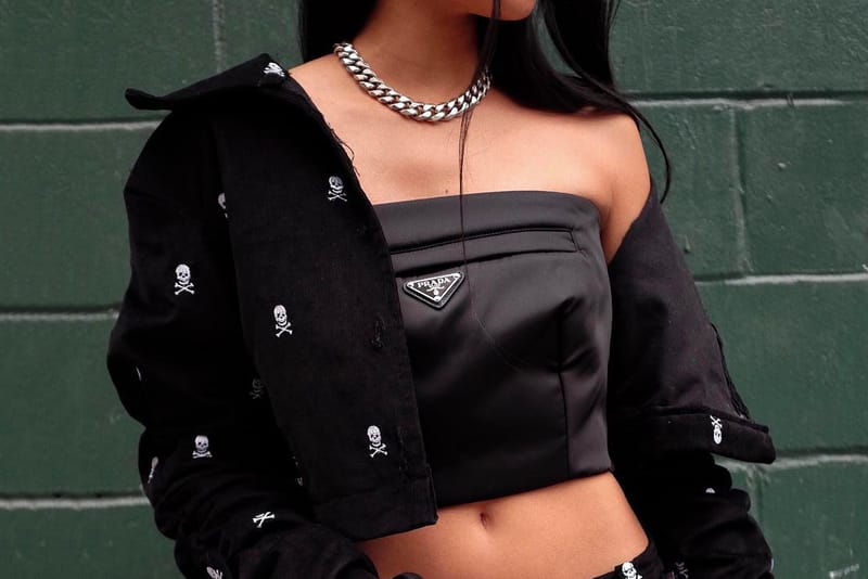 Prada's Black Bustier Top Will Make You Feel Like a Street Style Star