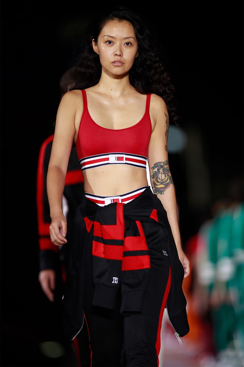 Tommy Hilfiger TommyNow Shanghai Runway Fashion Show Winnie Harlow Hailey Baldwin Josephine Skriver Lewis Hamilton