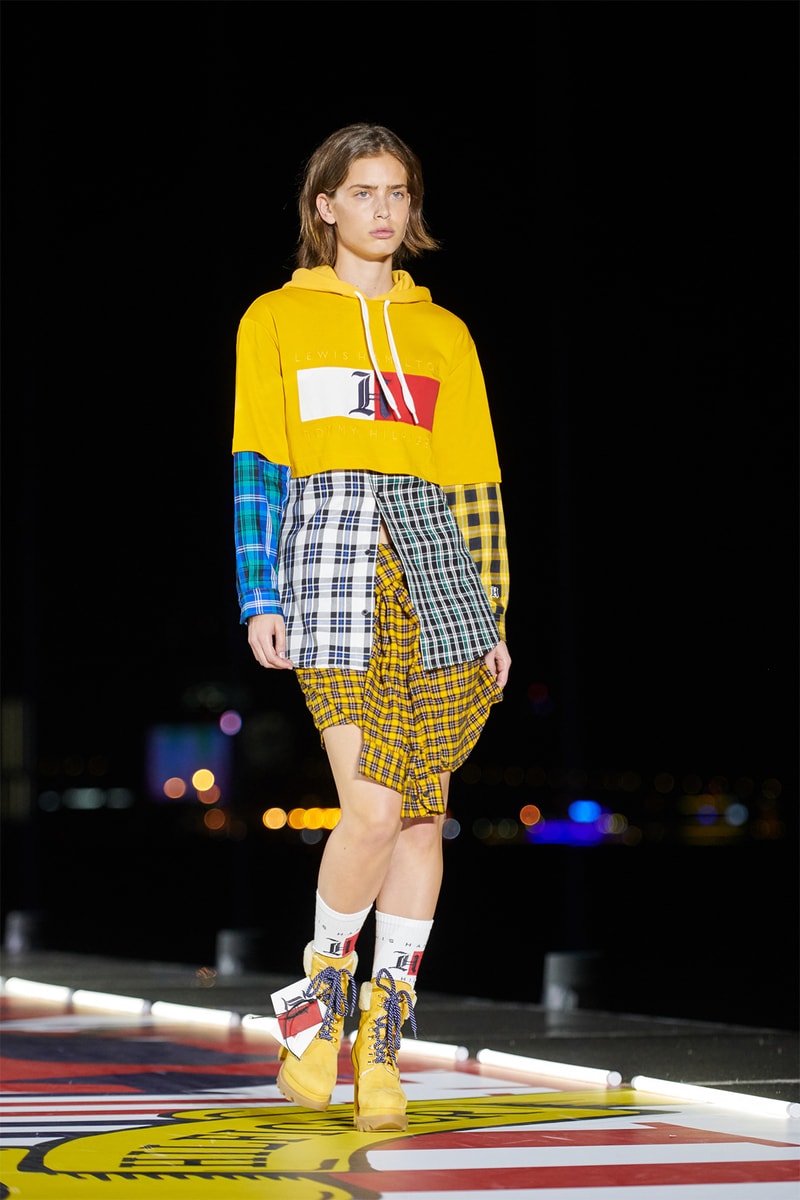 Tommy Hilfiger TommyNow Shanghai Runway Fashion Show Winnie Harlow Hailey Baldwin Josephine Skriver Lewis Hamilton