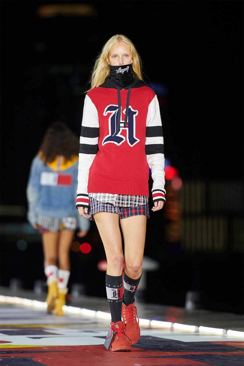Tommy Hilfiger TommyNow Shanghai Runway Fashion Show Winnie Harlow Hailey Baldwin Josephine Skriver Lewis Hamilton