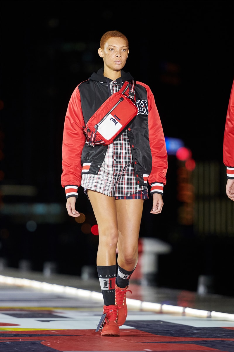Tommy Hilfiger TommyNow Shanghai Runway Fashion Show Winnie Harlow Hailey Baldwin Josephine Skriver Lewis Hamilton