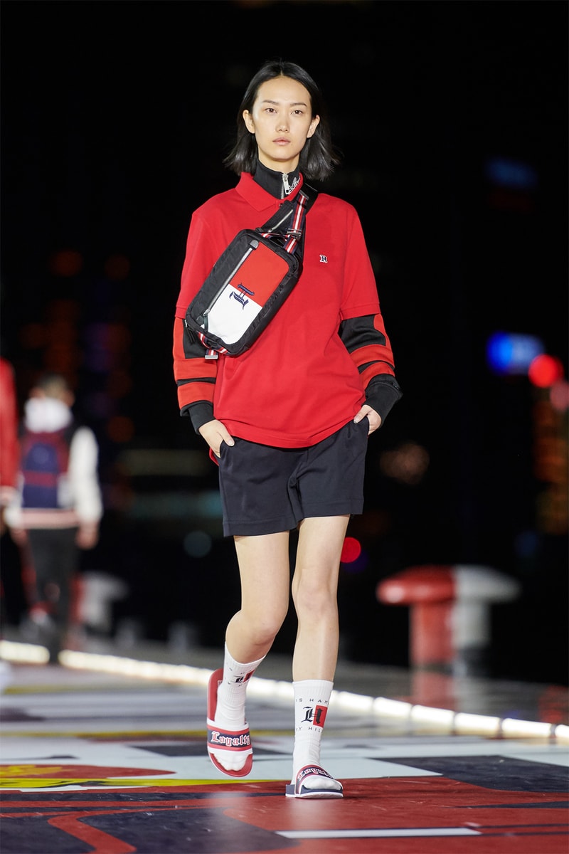 Tommy Hilfiger TommyNow Shanghai Runway Fashion Show Winnie Harlow Hailey Baldwin Josephine Skriver Lewis Hamilton