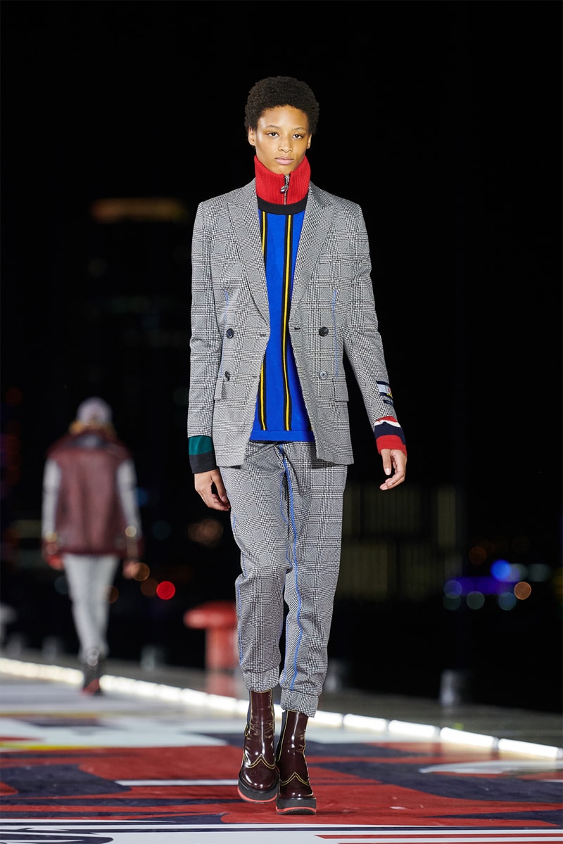 Tommy Hilfiger TommyNow Shanghai Runway Fashion Show Winnie Harlow Hailey Baldwin Josephine Skriver Lewis Hamilton