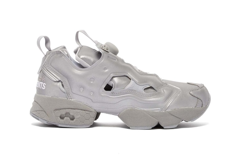 Vetements x Reebok Instapump Fury Metallic Reflective Silver Grey Sneakers
