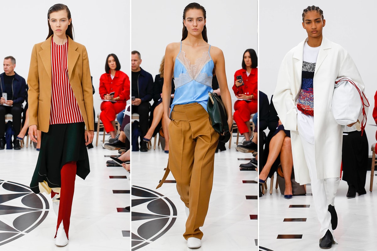 Best Shows From Burberry джинсовая юбка SS19 Burberry Victoria Beckham Christopher Kane